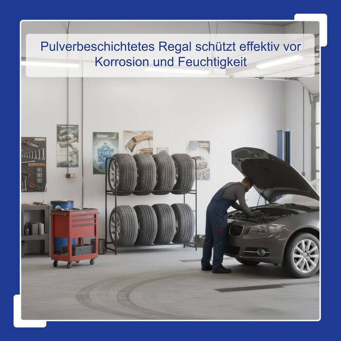 Стеляж для шин Relaxdays на 8 шин