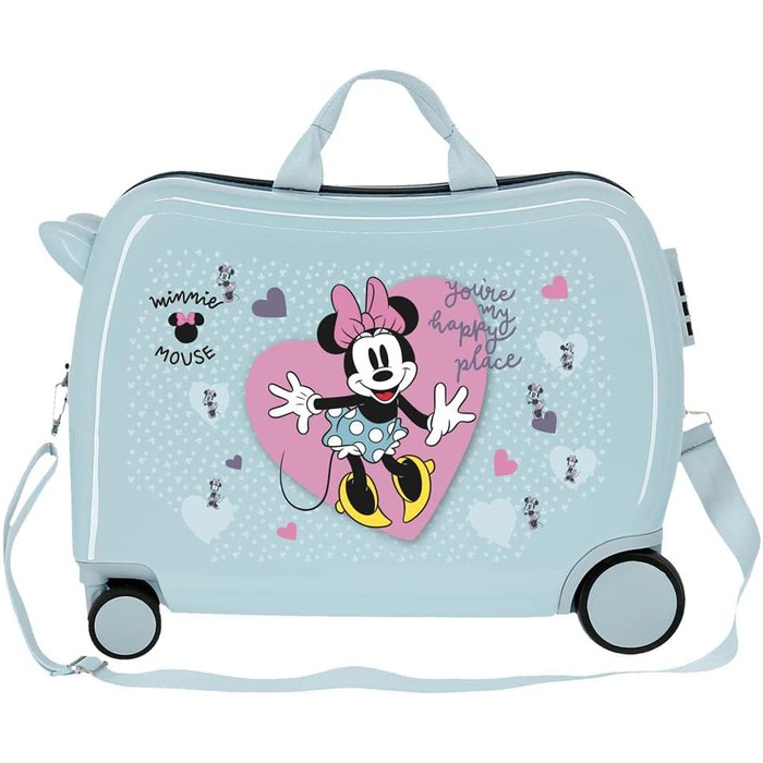 Дитяча валіза Disney Minnie синя 50x39x20 см Кодовий замок ABS 34 л 1,8 кг 4 колеса ручна поклажа