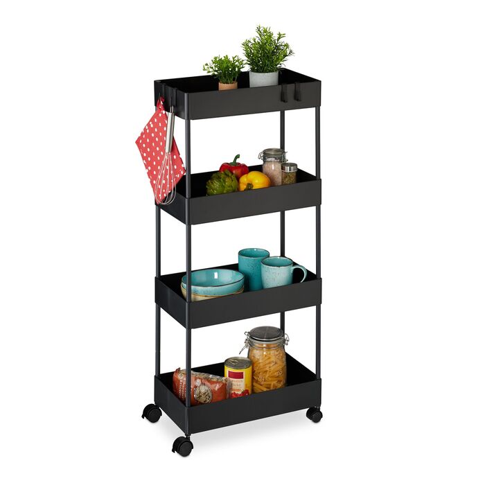 Візок для зберігання Relaxdays на 4 ярусах