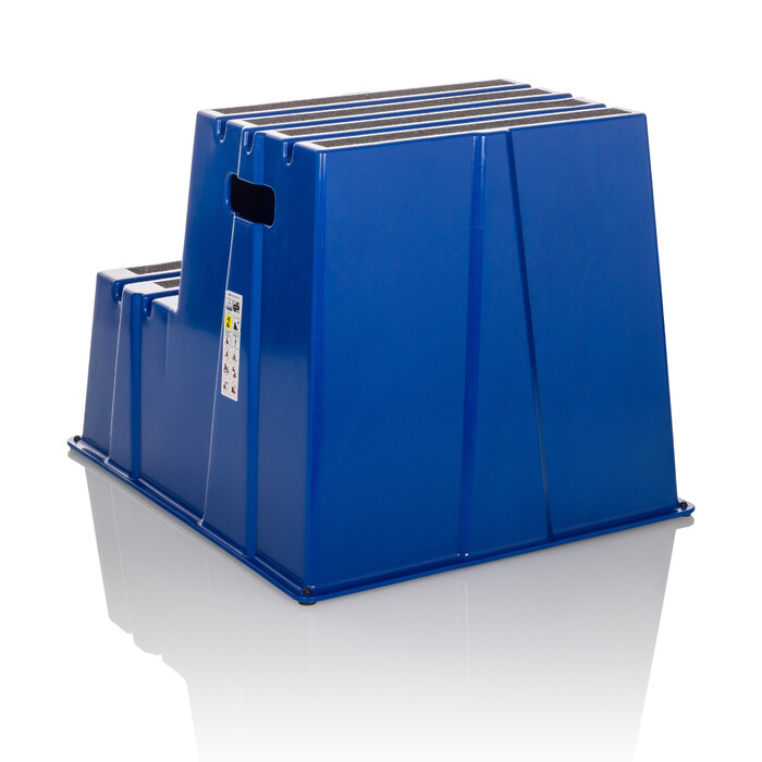 Ступінчаста підставка Tritthocker TIO-E2, пластик, блакитний, hjh OFFICE