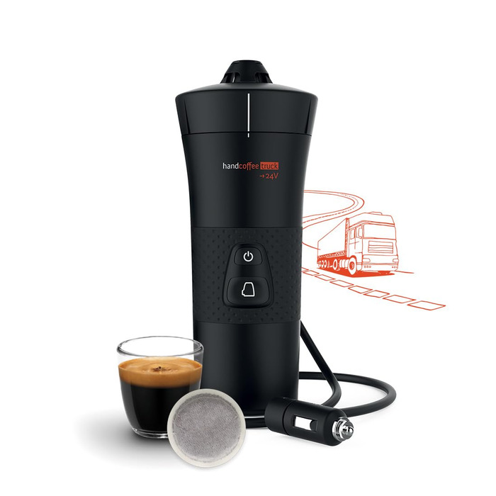 Handpresso Handcoffee Truck 21010: Кавомашина для вантажівок 24V | Сумісна з Senseo Pads