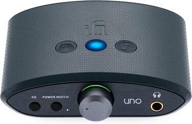 iFi UNO -  DAC & AMP - Вхід USB-C - Покращення аудіо - Режими потокового передавання/ігор/музики - Регулювання звуку - 32-біт/384 кГц/DSD256/MQA - Windows/MAC/Smart Device/Active Shield