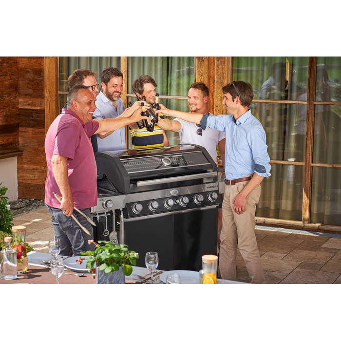 Набір для приготування бургерів RÖSLE 3-в-1 з пресом, вагами та лопаткою, нержавіюча сталь 18/10, чавун з емалевим покриттям