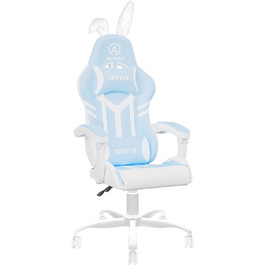 Ігрове крісло joyfly блакитно-біле