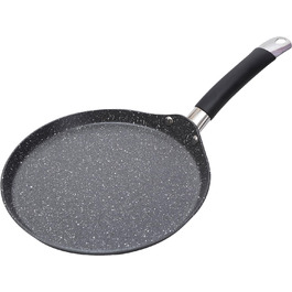 Чорна сковорода для млинців MasterPRO Home Edition, кована алюмінієва, сірого кольору, 45 х 24 х 5 см