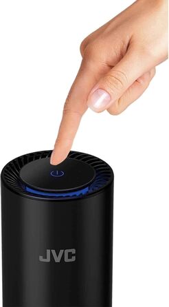 Повітряний очисник JVC KS-AP120 з фотокаталiтичною системою, CADR 8,5 м³/год, фільтр EPA E12, UV-фільтр, іонізатор, 2 режими очищення, 12 Вт, USB, сенсорне управління