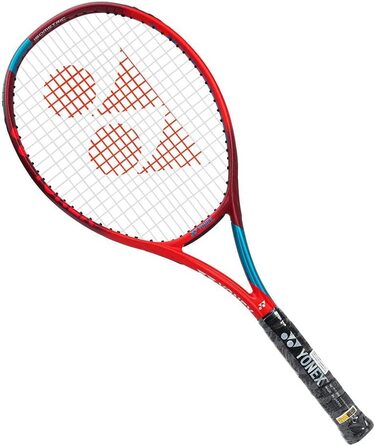 Тенісна ракетка YONEX New Vcore 100 Tango Red без нитки вагою 300 г турнірна ракетка червоно-синя (3)