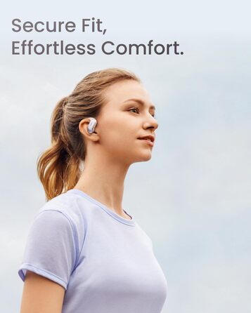 Справжні бездротові Bluetooth-навушники SHOKZ OpenFit Air, 28 год, IP54, з мікрофоном, білий