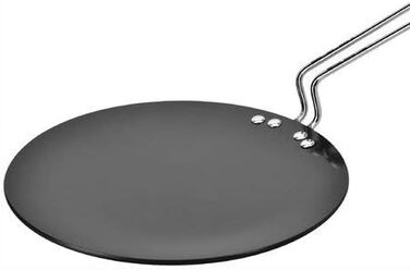 Алюмінієва Тава Hindalco, тверда анодована посуд, тверда анодована увігнута тава, Наан роті Чапаті Тава, 3 мм, Розмір 1
