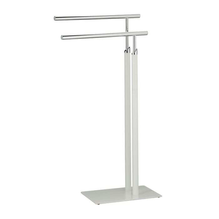 Підставка для рушників Relaxdays, біло-срібна