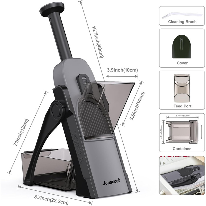 Набір для нарізання овочів 5-в-1 