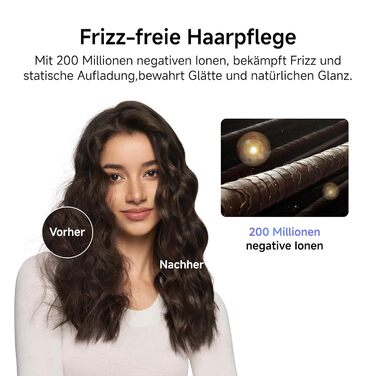 Високошвидкісний фен для волосся Laifen Neo з безщітоковим мотором 110 000 об/хв, 200 млн негативних іонів та 2 магнітними насадками, чорний