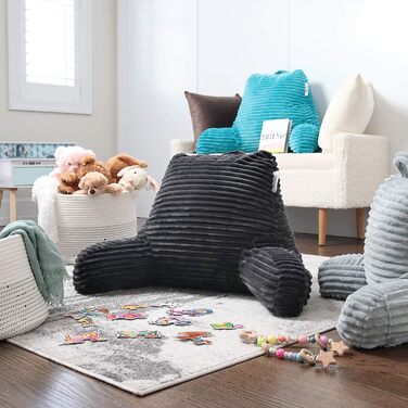 Подушка для читання Nestlé з подрібненим Memory Foam, розкішна подушка для спини та рук, регульована підтримка для дорослих та підлітків