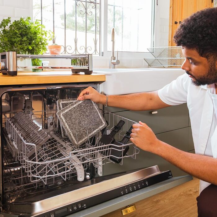 Електричний гриль-ракушетка Cecotec Raclette Cheese&Grill 16000 Inox на 8 осіб, 1400 Вт, з регулюванням температури, 2 грильні пластини (алюміній 20x22 см та натуральний камінь 20x22 см), 8 сковорідок та 8 лопаток