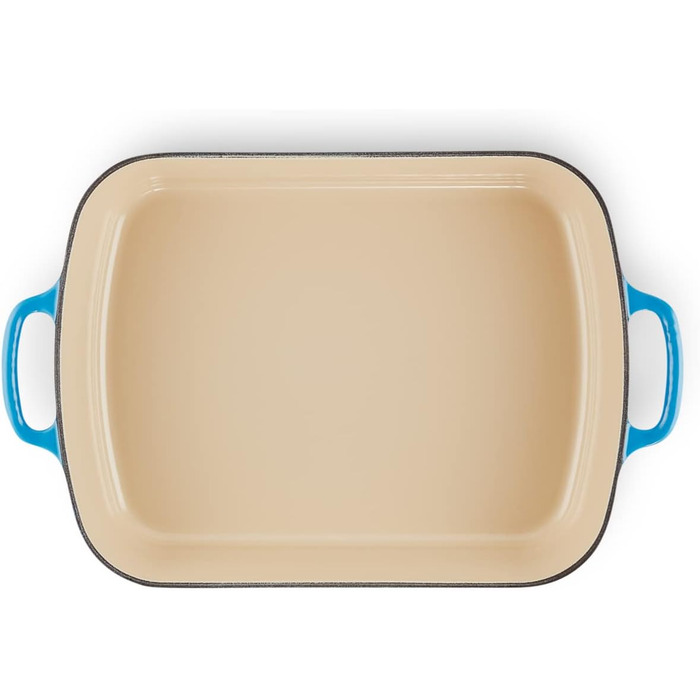 Сковорода Le Creuset Signature чавунна прямокутна, 4.9 л, 33 см, Azure (підходить для всіх плит, включаючи індукційну)