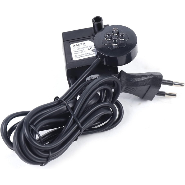 Кімнатний фонтан з LED-підсвічуванням 220V, 18x15x30см, з штучного каміння, для дому та саду, з водяним туманом, десктопний, акваріумний, Зен, зволожувач повітря