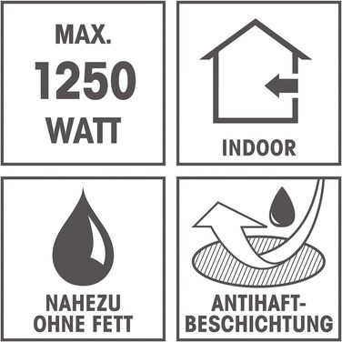 Електричний гриль для столу GOURMETmaxx | Бездимний гриль 2200W з 2 зонами нагріву та антипригарним покриттям | Регулювання температури