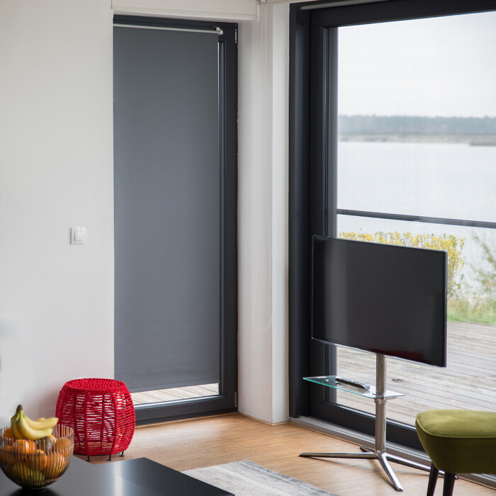 Жалюзі-плісе Relaxdays сірого кольору, ширина від 60 до 120 см