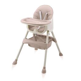 Дитячий стільчик Baby Vivo 2в1 - регульований, з підносом та кошиком, блакитний (рожевий)