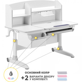 Дитячий стіл ErgoKids Romana W Multicolor (арт. Evo-70 W/MC)