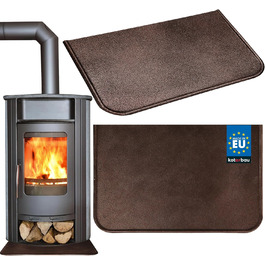 Підставка під камін KOTARBAU® 40 x 60 см з антикварної міді, сталь з порошковим покриттям. Захист підлоги для каміна, сталевий лист, захист від бруду, лист для золи.