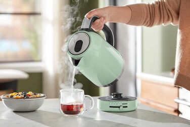 Електричний чайник KitchenAid 1.7L з регулюванням температури (50-100°C), з фільтром від накипу, Pistazie