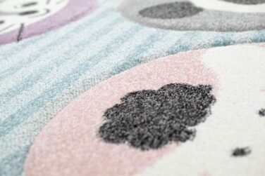 Дитячий килимок Ігровий килимок Дитячий килимок Панда Кролик Жираф Тигр Єнот Баранчик Розмір (120 см Круглий)