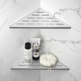 Поличка для душу Eck, нержавіюча сталь 304, для кахельної стіни, вбудована поличка для ремонту ванної кімнати, 2 шт., 254 мм, матова поверхня