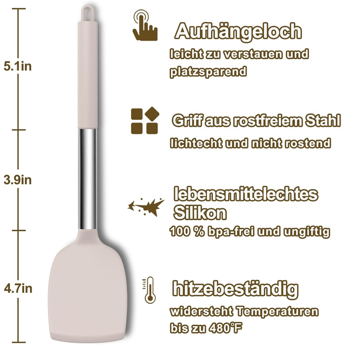 Набір кухонних аксесуарів 34 шт. з силікону: кухонне приладдя, посуд, тримач, антипригарне покриття, нержавіюча сталь, хакі