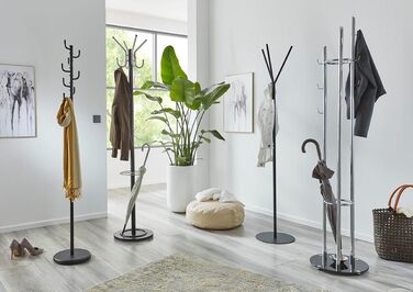 Вішалка для одягу HAKU Möbel, білий метал, 170x29 см, сучасний стиль