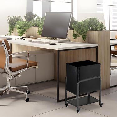 Підставка для комп'ютера 360Tronics - регульована, 2-ярусна, для Mini/Mid Tower, з колесами, для дому та офісу