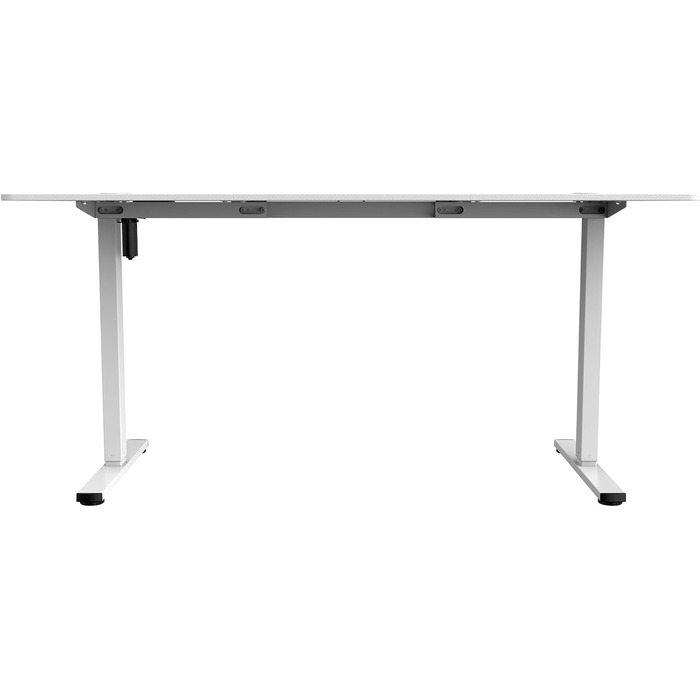 Mars Gaming MGD-ERGOPRO: Регульований за висотою електричний стіл, 110x60 см, білий. Ергономічна поверхня з карбону, металева конструкція, тримач для навушників, кабельний менеджмент