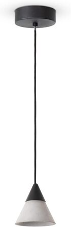 Підвісний світильник Підвісний світильник Обідній стіл Підвісна лампа Лампа для обіднього столу Підвісний світильник Їдальня Сучасний бетонний ретро світильник, Тип лампи Колір (Чорно-бетонний, Тип 1)