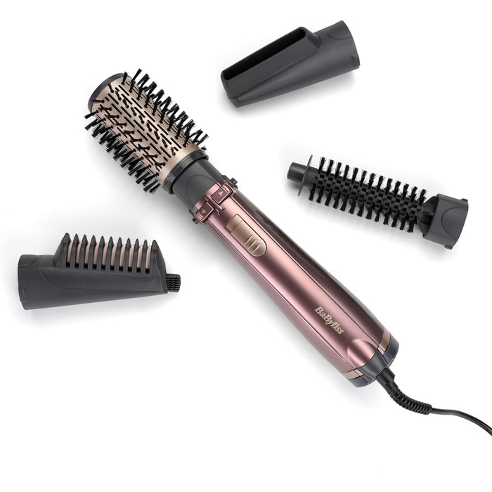 Стайлер для гарячого повітря BaByliss Beliss Big Hair 1000 Вт 4-в-1 з сумкою для зберігання, сірий, AS960E, 39.2