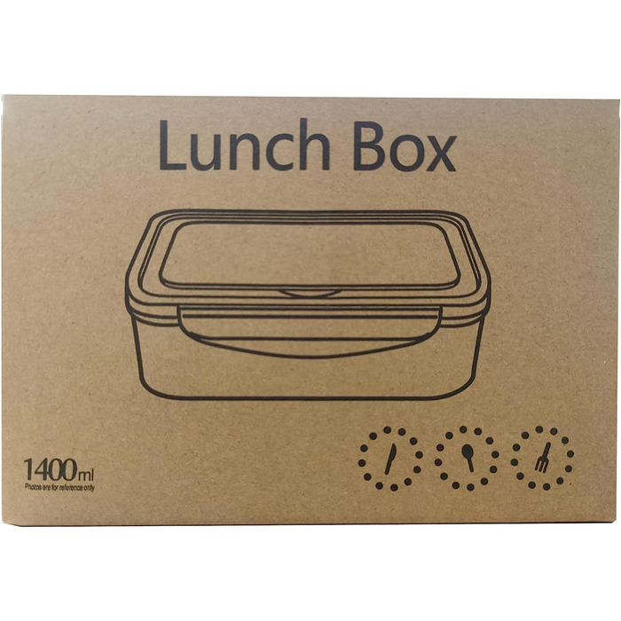 Коробка для обіду РАНДЖИМА з відділеннями, коробка для бенто для дітей та дорослих зі столовими приборами, герметична коробка для сніданку для дітей з відділенням, коробка для сніданку для дитячого садка, коробка для салату, коробка для вечірні для пікнік