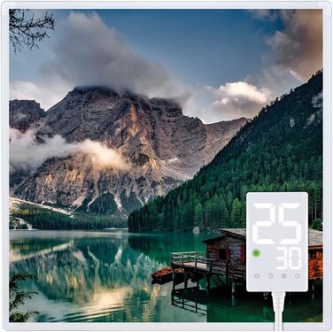 Інфрачервовий обігрівач Heidenfeld HF-HP105 | 10 років гарантії, 400 Вт, до 10 м², з термостатом, захист від перегріву, електрообігрівач (Bergsee)