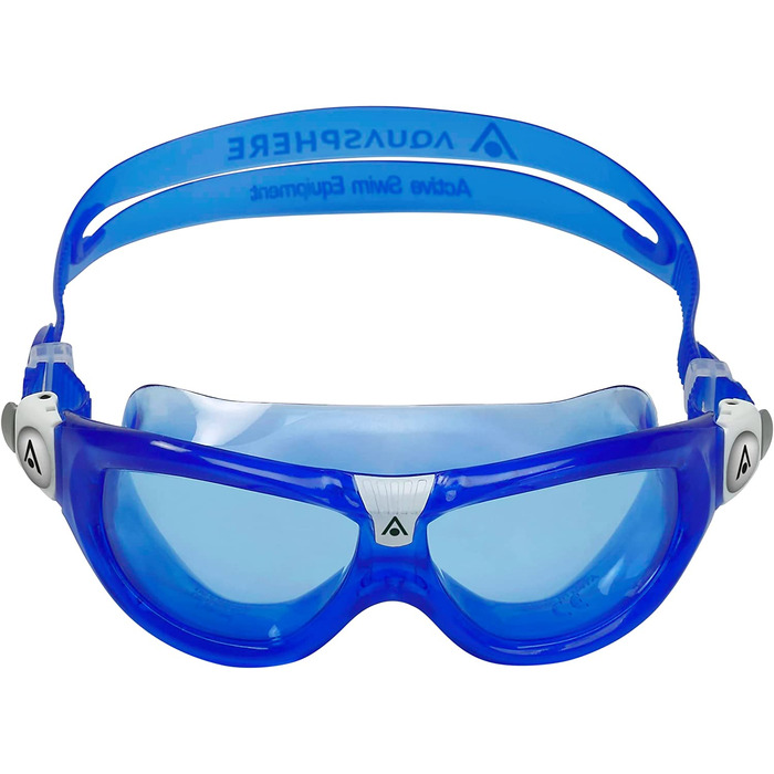 Окуляри для плавання Aqua Sphere Seal Kid 2.0 сині і біло-блакитні лінзи і окуляри для плавання Vista дитячі окуляри для дайвінгу сині окуляри, рожеві / білі, одного розміру