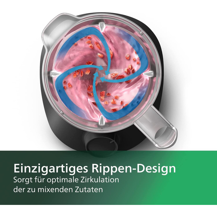 Блендер Philips HR2041/41 450 Вт, ProBlend, 1,9 л, пластикова чаша, з пляшкою, чорний