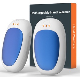 Електричні грілки для рук 2 шт. з 3 режимами нагріву, багаторазові, портативні, для дітей, чоловіків, жінок, подарунок (блакитні)