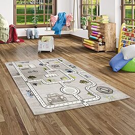 Дитячий килим Pergamon Maui Kids Street Grey в 5 розмірах (140x200 см)