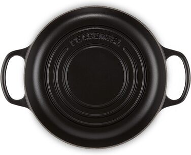 Le Creuset Signature Чавунний горщик для хліба, 24 см, чорний матовий