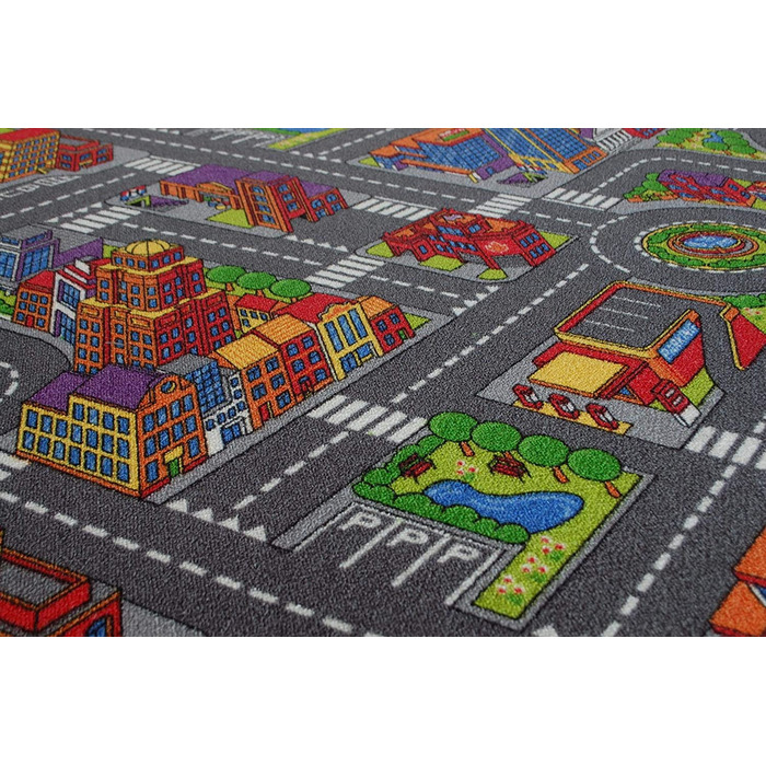 Вуличний килим ігровий килим Citylight Великий міський міський дитячий килим різних розмірів (300 х 400 см)