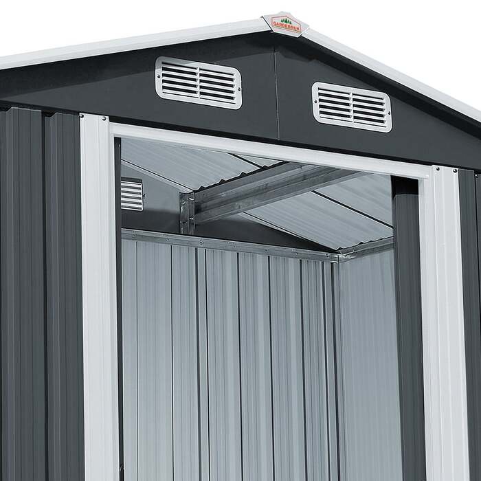 Садовий сарай Антрацит Метал 312x257x178см