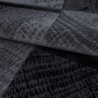 Ліжко SIMPEX оточує спальню 3-компонентний килим з коротким ворсом чорний набір ліжок 2x80x150 80x300 - килим для спальні 3-компонентний бігун екстра м'який екстра пухнастий приліжковий килим Hal набір бігунів Kilim 2x80x150 80x300 чорного кольору