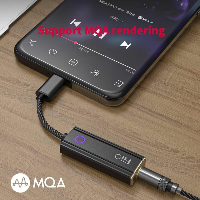 Підсилювач для навушників FiiO JadeAudio KA1, USB-ЦАП, висока роздільна здатність, для смартфонів/ПК (Lightning)