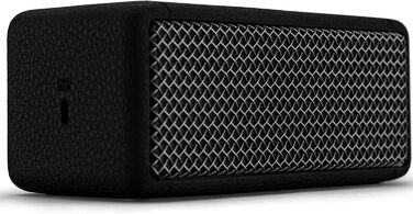 Портативна Bluetooth-колонка Marshall Emberton II, бездротова, стійка до пилу та води IP67, стереопара, до 30 годин роботи, швидка зарядка, для дому та вулиці, чорна зі сталлю