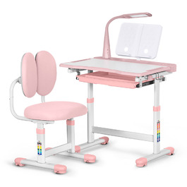 Комплект меблів Evo-Kids (стіл+стілець+полиця+лампа) BD-20 PN