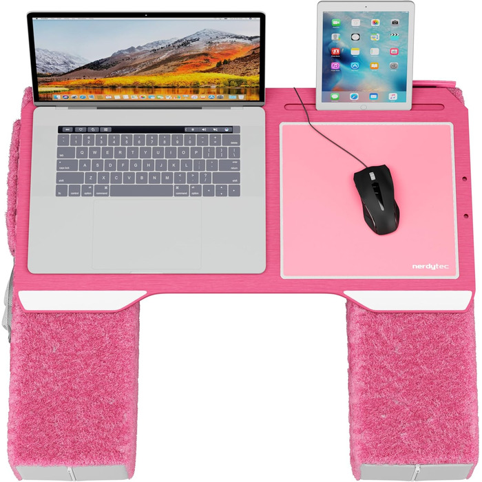 Couchmaster CYWORX: ергономічний стіл для ноутбука на диван, софу чи ліжко (рожевий)