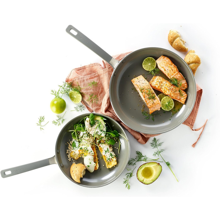 Сковорода GreenPan Melbourne з керамічним покриттям, індукційна, 30 см, алюміній, кварц сірий