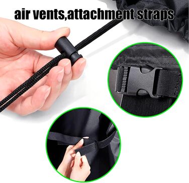 Водонепроникний чохол для садово-патіо меблів 600D Oxford, захист від пилу та УФ-променів (242x162x100cm, 140x90x70cm)